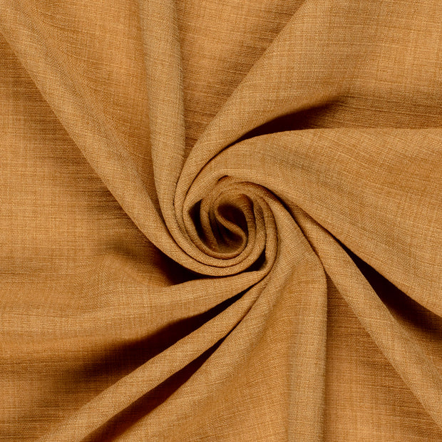 Linen Look fabric Unicolour Camel