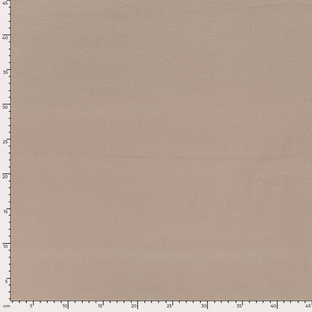 Cotton Fleece fabric Unicolour Beige