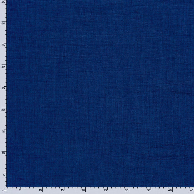 Linen Look fabric Unicolour Cobalt