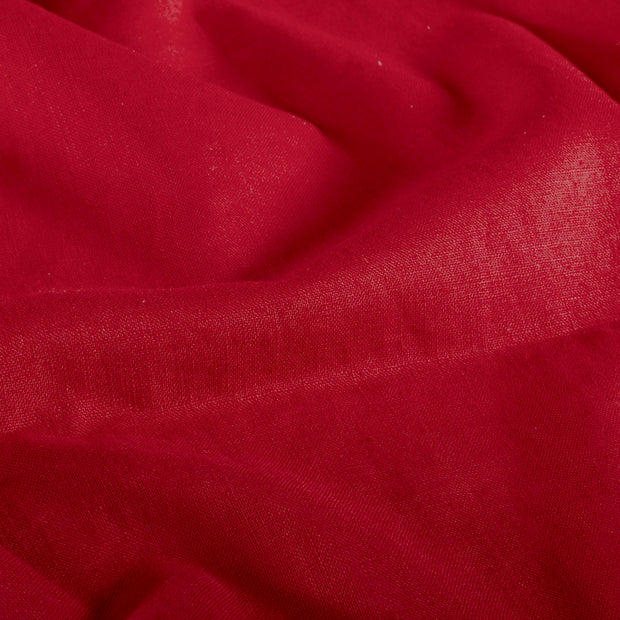 Linen fabric Unicolour Red