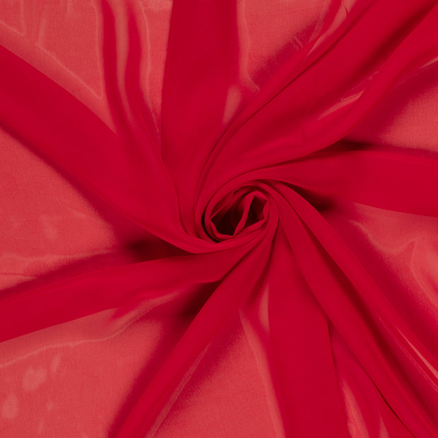 Chiffon stof Rood 