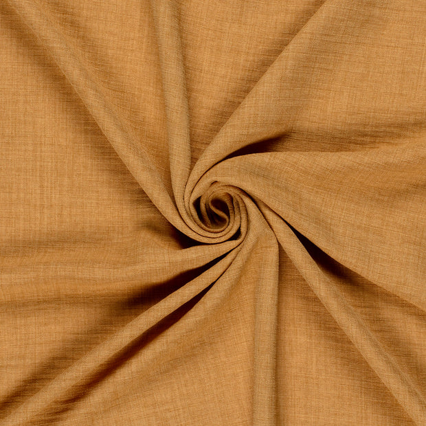 Linen Look fabric Camel printed 