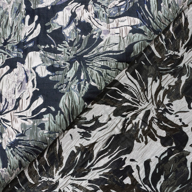 Jacquard fabric Flowers Lurex 