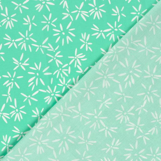 Cotton Satin fabric Flowers printed 