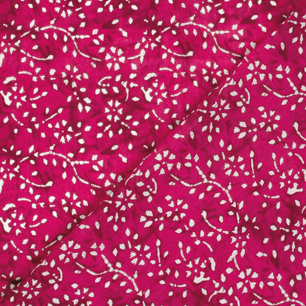 Voile fabric Flowers printed 