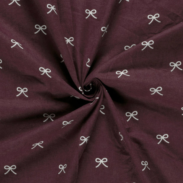 Flannel fabric Mauve printed 