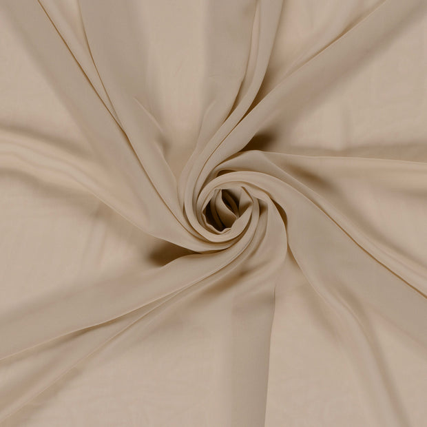 Chiffon fabric Beige 