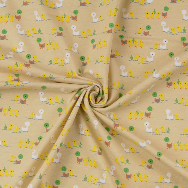 Cotton Jersey fabric Beige 