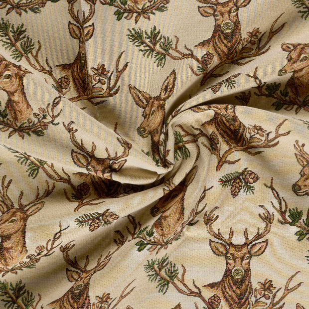 Gobelin tela Beis jacquard 