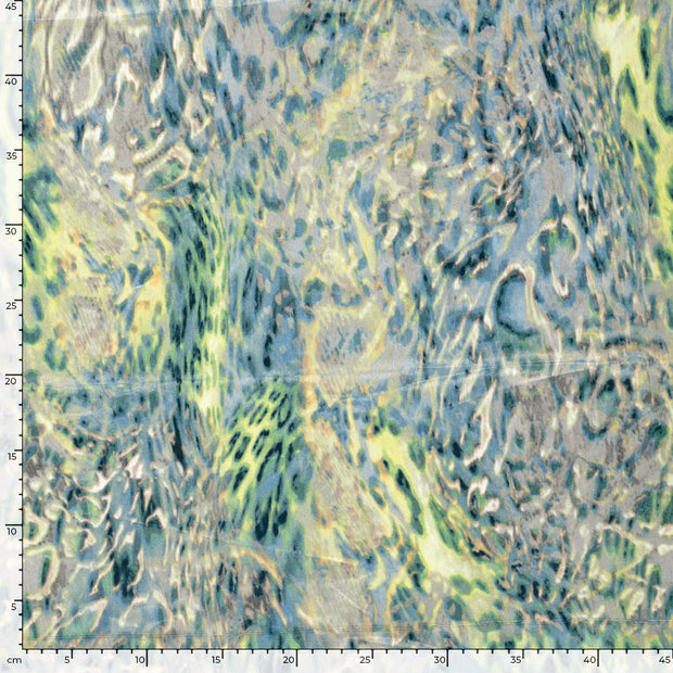 Satin Velvet fabric Abstract Indigo