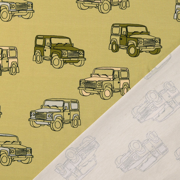 Jersey fabric Cars Oker