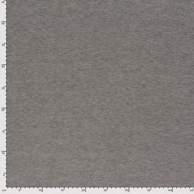 Poly Viscose Jersey fabrik Melange Grau