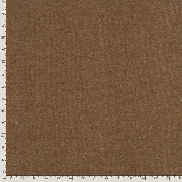 Rib Jersey fabric Melange Camel