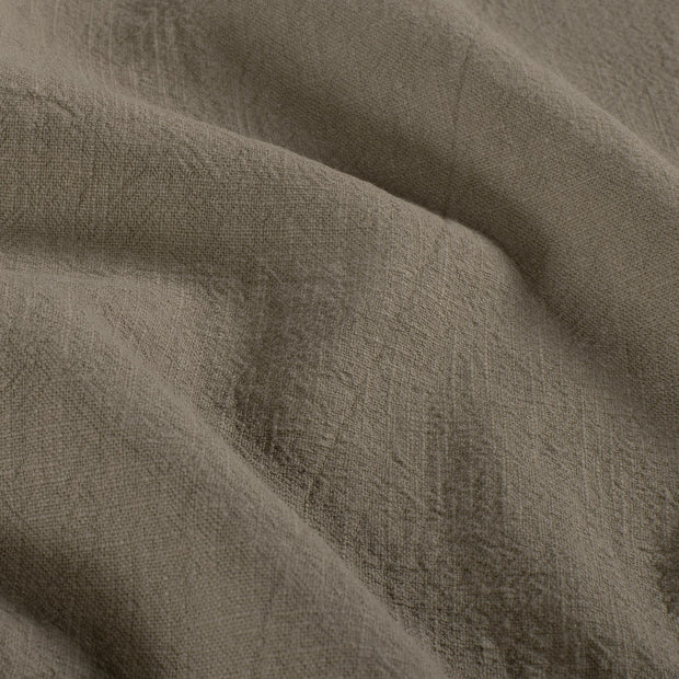 Lin tissu Unicolore Vert Olive