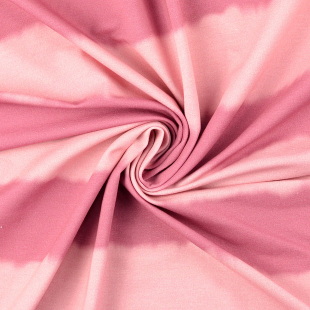 French Terry stof Oud Roze 