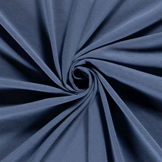 Bamboo Jersey fabric Unicolour Indigo