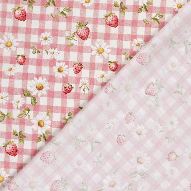 Katoen Poplin stof Bloemen 