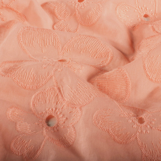 Cotton Poplin fabric Unicolour Salmon