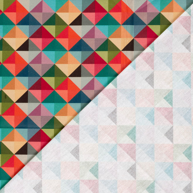Panama fabric Abstract digital printed 