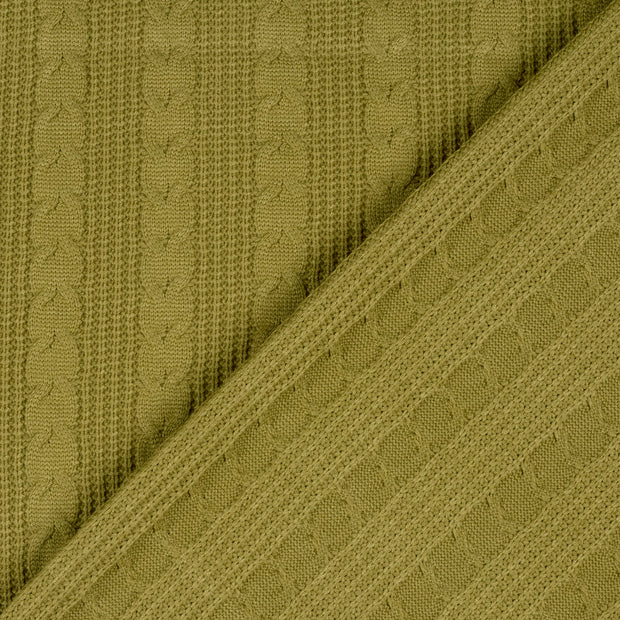 Heavy Knit tissu Unicolore fil teint 