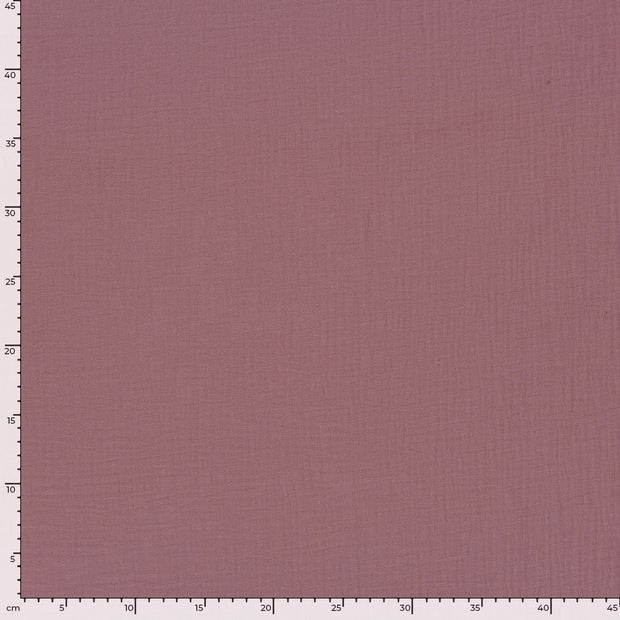 Musselin GOTS organisch fabrik Uni Mauve
