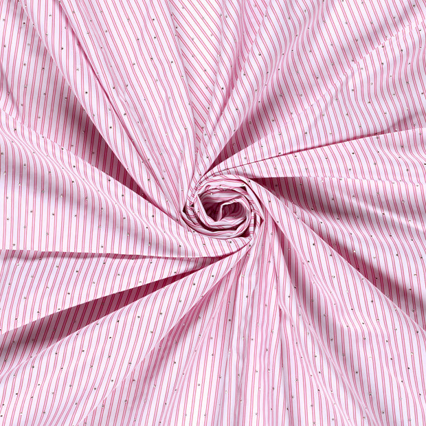 Woven Polyester fabric Light Pink yarn dyed 