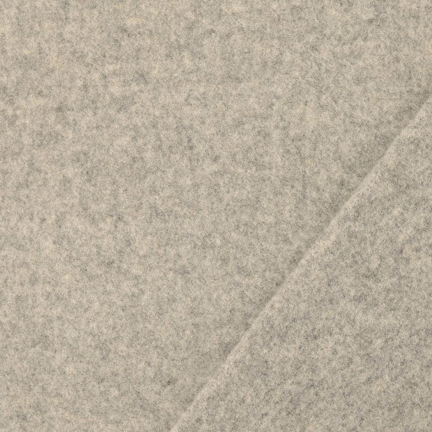 Wool Boucle fabric Grey yarn dyed 