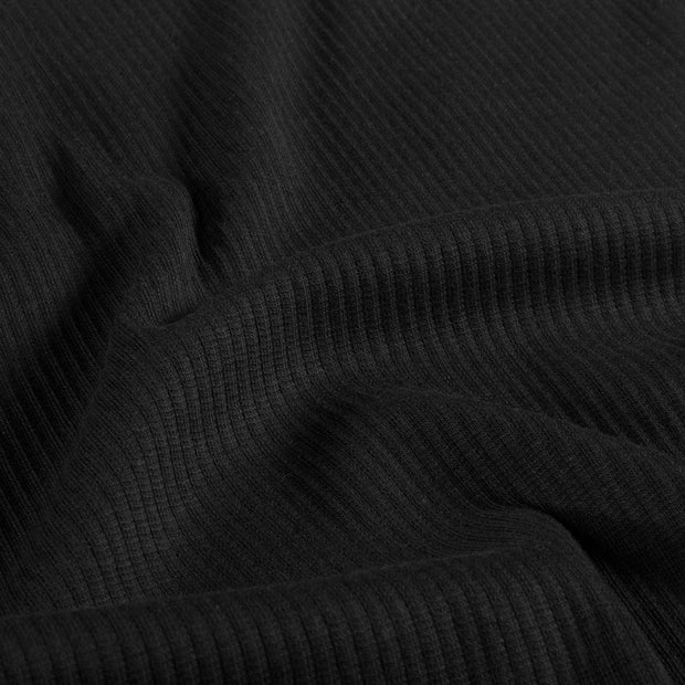 Rib Jerséis tela Unicolor Negro