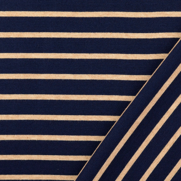 Heavy Knit fabrik Marine Jacquard 