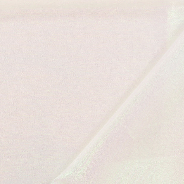 Organza fabric White glitter print 
