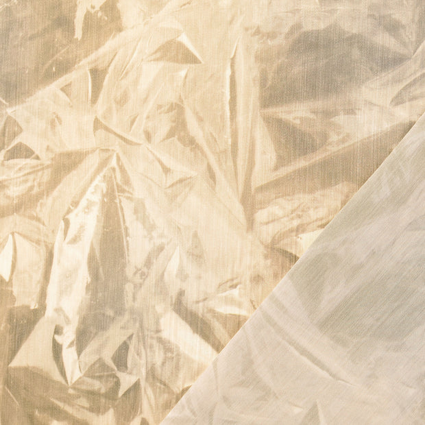 Viscose Satin fabric Beige digital printed 