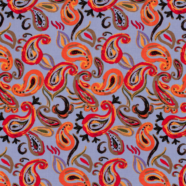 Woven Cotton Viscose fabric Lila matte 