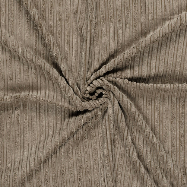 Corduroy 4.5w fabric Taupe Grey brushed 