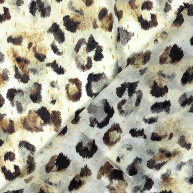 Chiffon fabric Glitter digital printed 