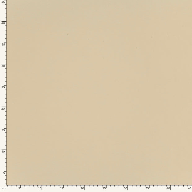 French Terry GOTS organic fabric Unicolour Beige