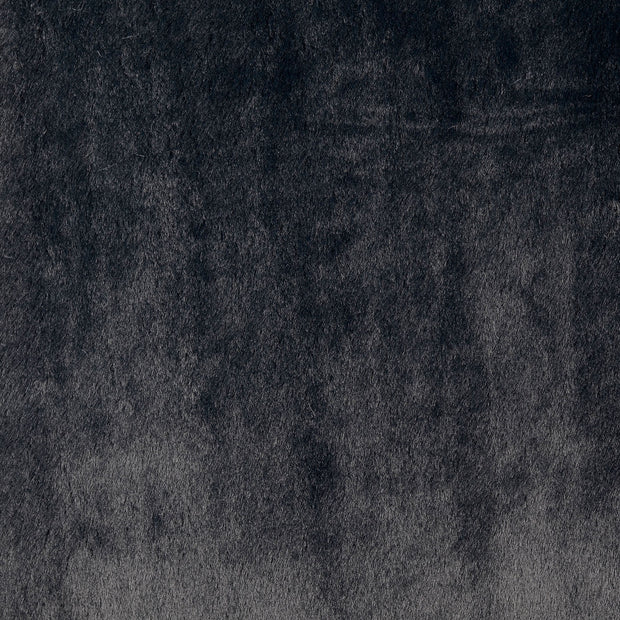 Fake Fur fabric Unicolour Black