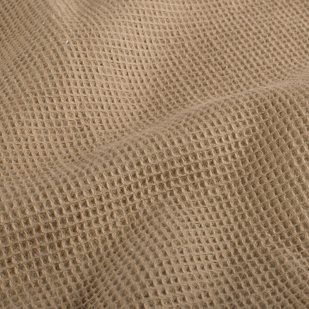 Waffle piqué fabric Unicolour Camel