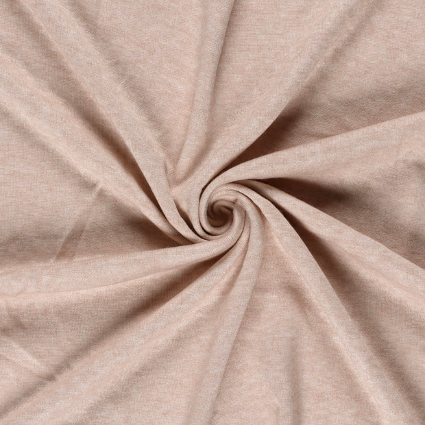 Heavy Knit fabric Beige brushed 