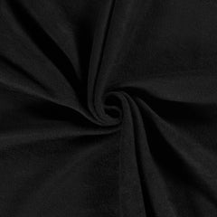 Polar Fleece brushed Unicolour Black