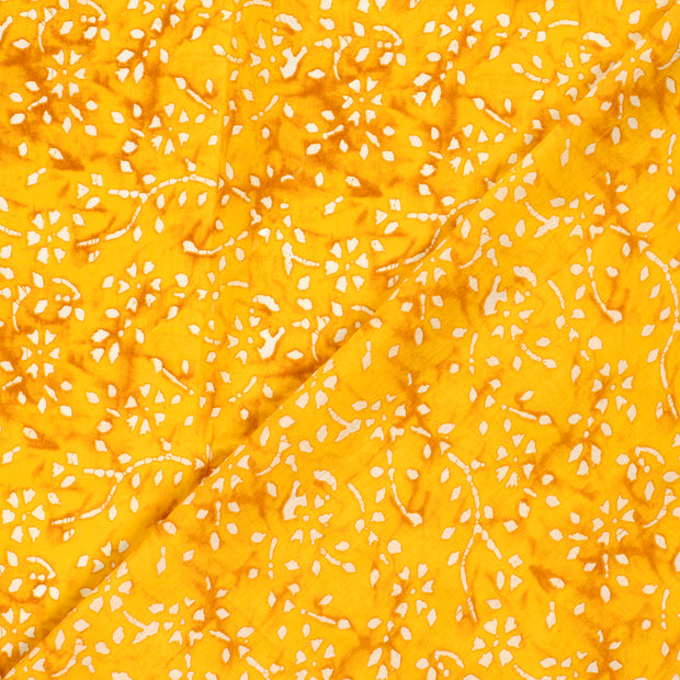 Voile fabric Flowers printed 