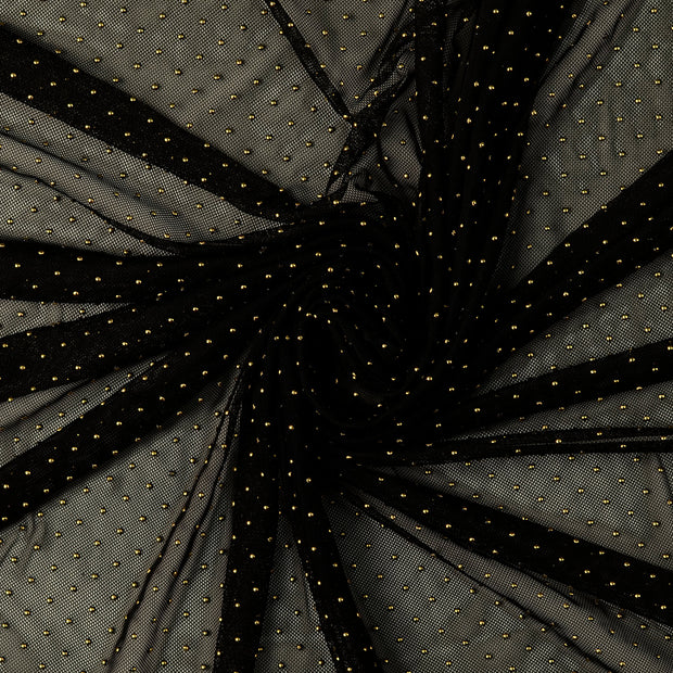 Tulle fabric Black 