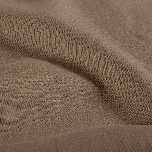 Linen fabric Unicolour Taupe Grey
