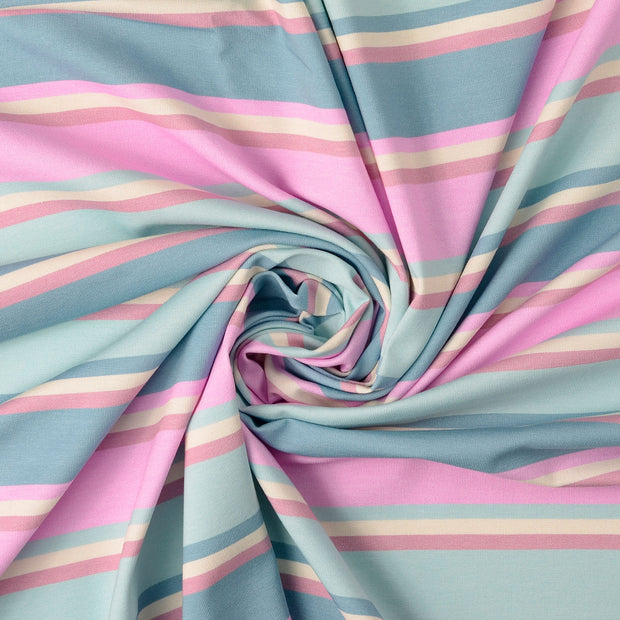 Jersey fabric Stripes digital printed 
