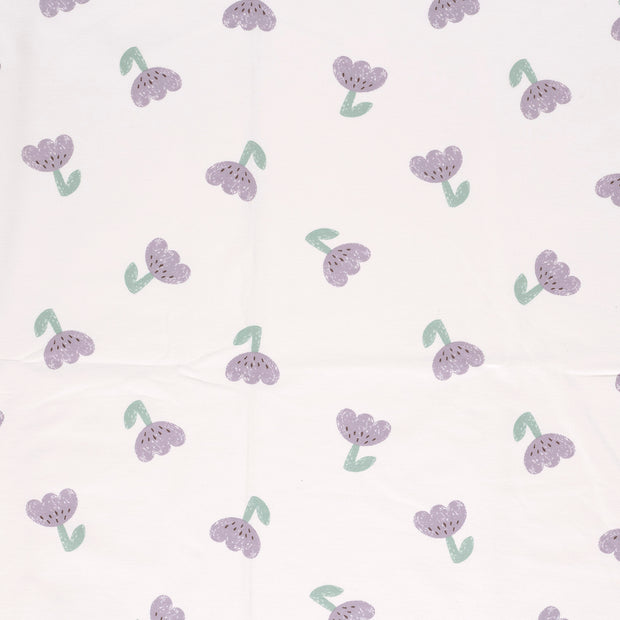 French Terry fabric Off White matte 