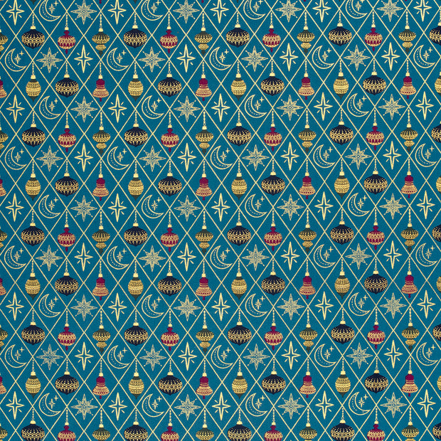 Cotton Poplin fabric Petrol 