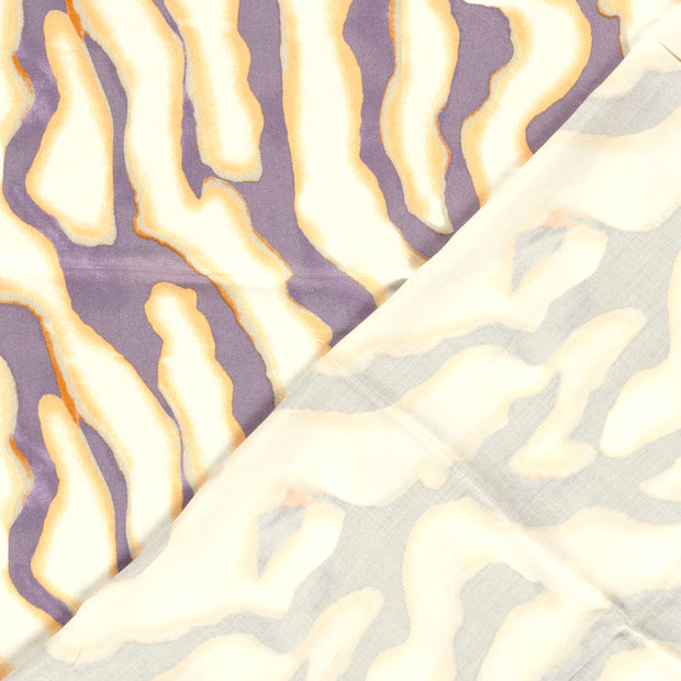 Viscose Satin fabric Abstract printed 