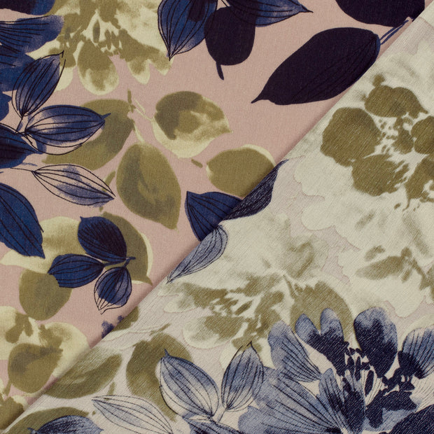 Borken Crepe fabric Abstract printed 