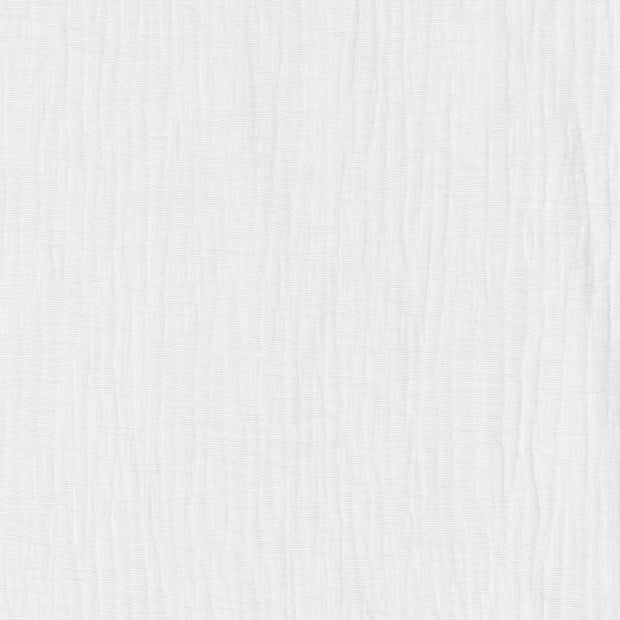 Woven Cotton Linen fabric Leaves Optical White