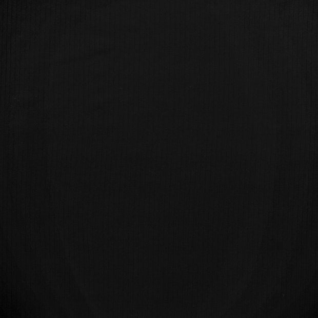 Rib Jersey fabric Black soft 
