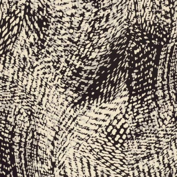 Viscose Vortex Jersey fabric Black matte 